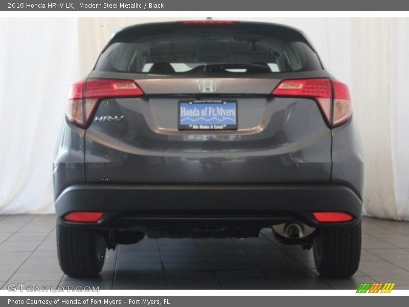 Modern Steel Metallic / Black 2016 Honda HR-V LX