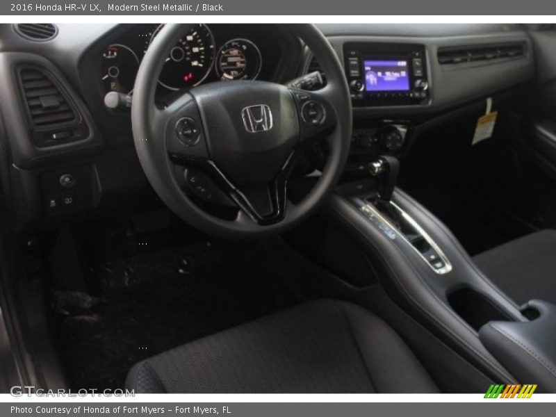 Modern Steel Metallic / Black 2016 Honda HR-V LX