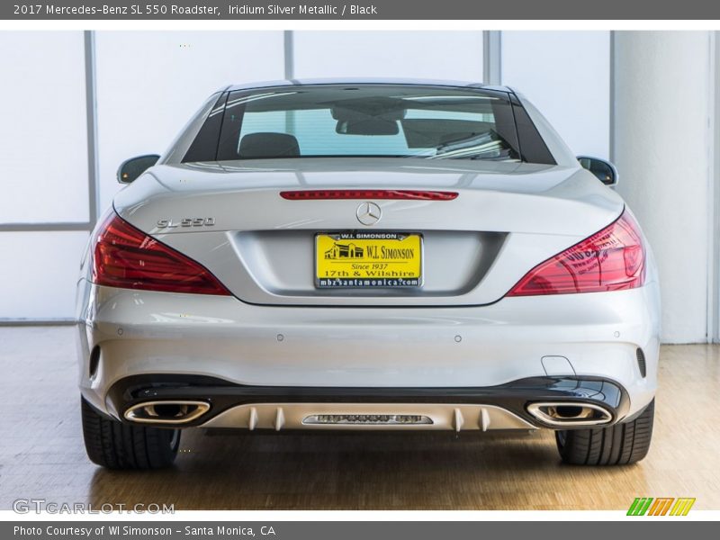 Iridium Silver Metallic / Black 2017 Mercedes-Benz SL 550 Roadster