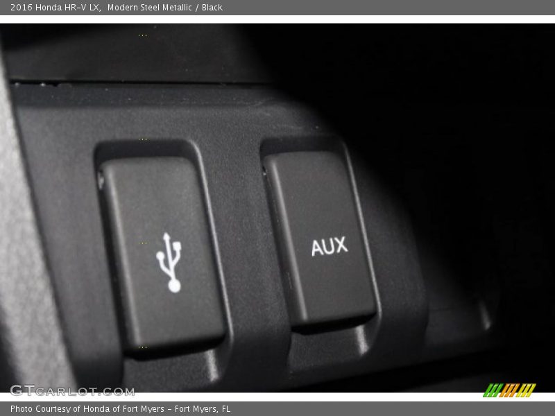 Modern Steel Metallic / Black 2016 Honda HR-V LX