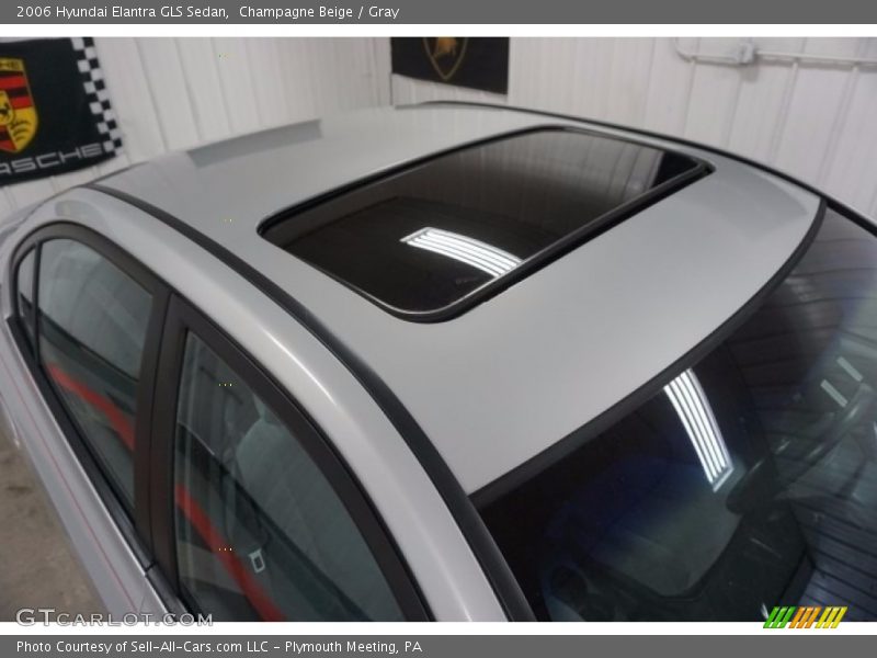 Champagne Beige / Gray 2006 Hyundai Elantra GLS Sedan