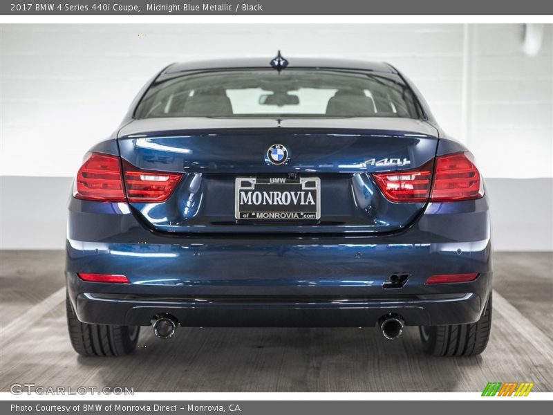 Midnight Blue Metallic / Black 2017 BMW 4 Series 440i Coupe