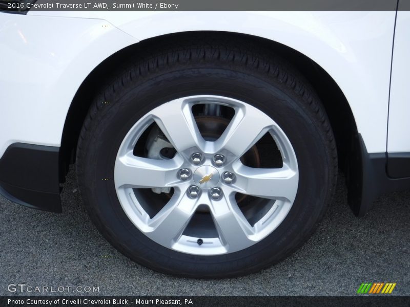 Summit White / Ebony 2016 Chevrolet Traverse LT AWD