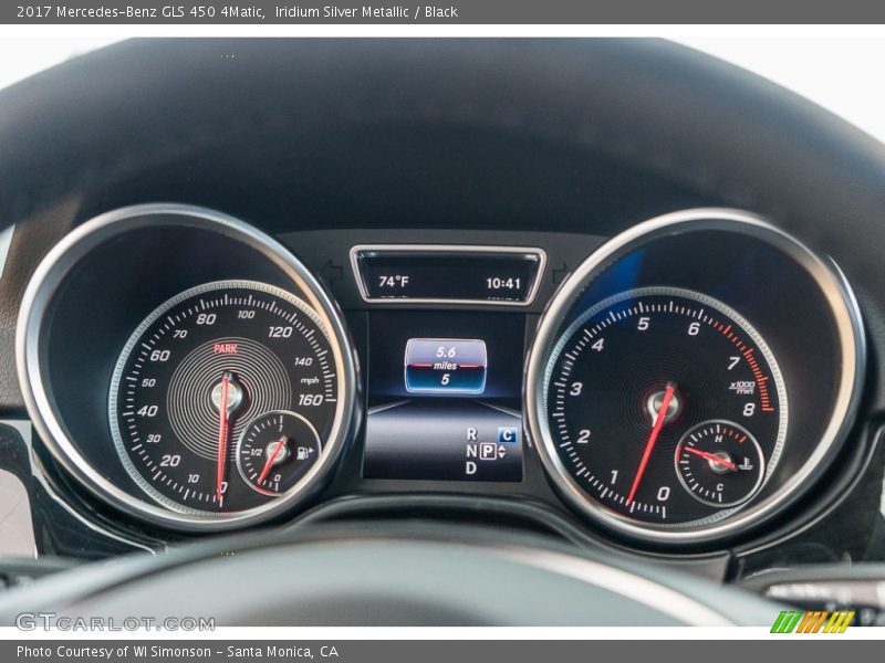 Iridium Silver Metallic / Black 2017 Mercedes-Benz GLS 450 4Matic
