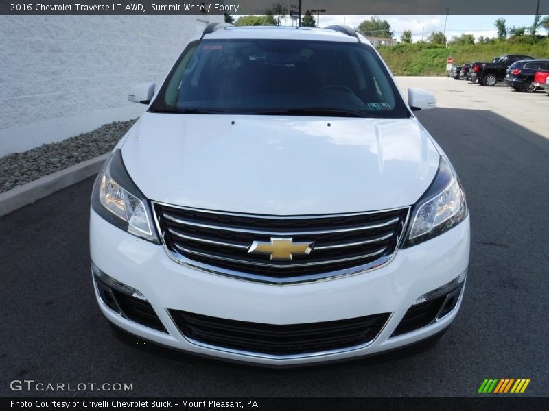 Summit White / Ebony 2016 Chevrolet Traverse LT AWD