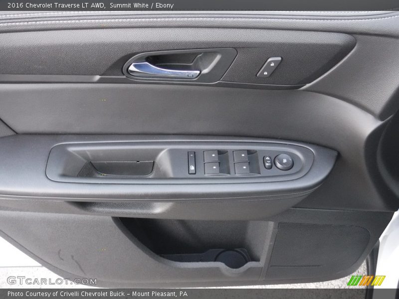 Summit White / Ebony 2016 Chevrolet Traverse LT AWD