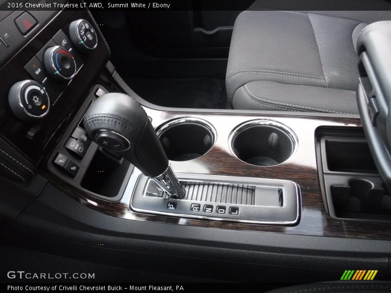 Summit White / Ebony 2016 Chevrolet Traverse LT AWD