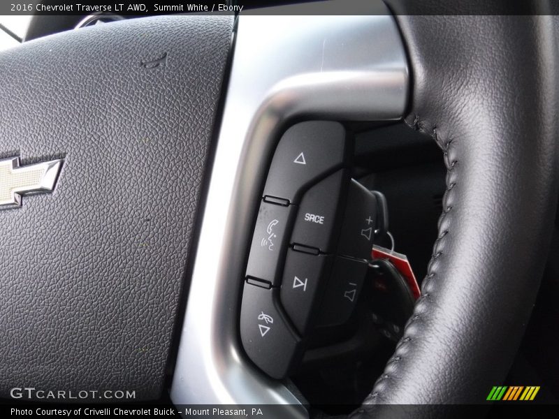 Summit White / Ebony 2016 Chevrolet Traverse LT AWD