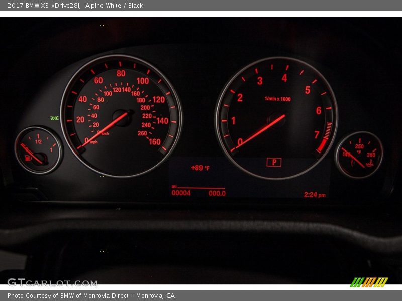 Alpine White / Black 2017 BMW X3 xDrive28i