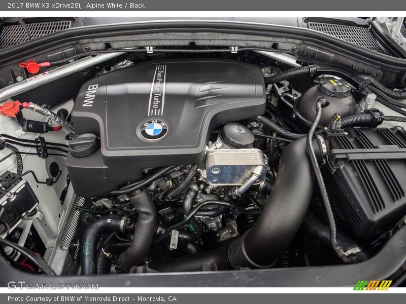 Alpine White / Black 2017 BMW X3 xDrive28i