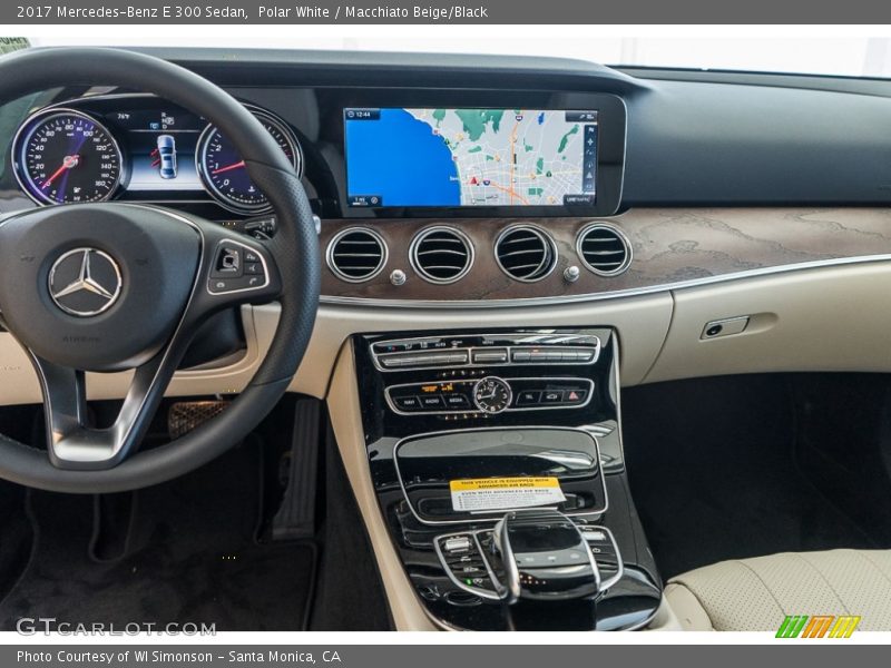 Polar White / Macchiato Beige/Black 2017 Mercedes-Benz E 300 Sedan
