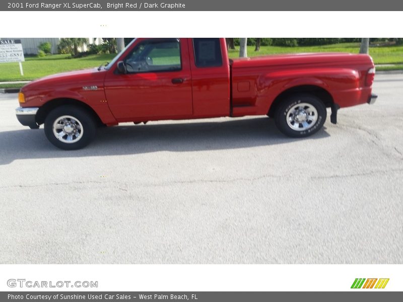 Bright Red / Dark Graphite 2001 Ford Ranger XL SuperCab
