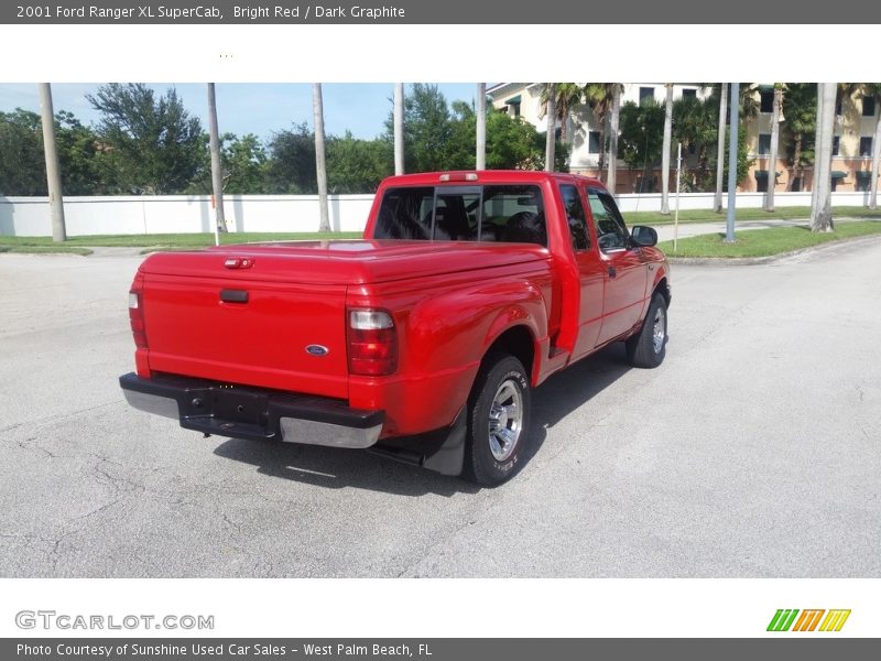 Bright Red / Dark Graphite 2001 Ford Ranger XL SuperCab