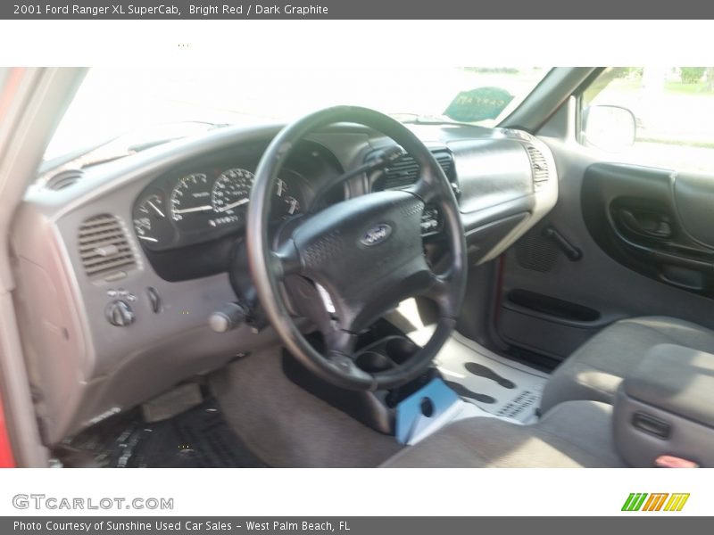 Bright Red / Dark Graphite 2001 Ford Ranger XL SuperCab