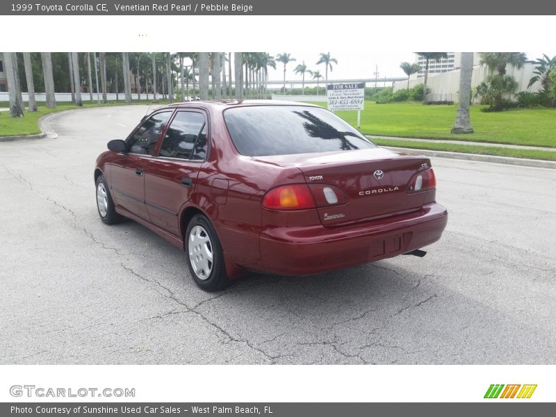 Venetian Red Pearl / Pebble Beige 1999 Toyota Corolla CE