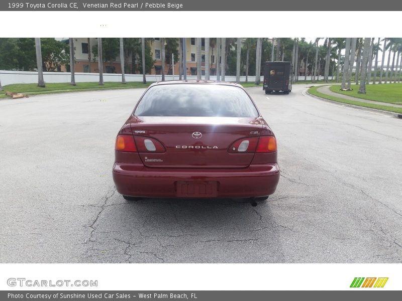 Venetian Red Pearl / Pebble Beige 1999 Toyota Corolla CE