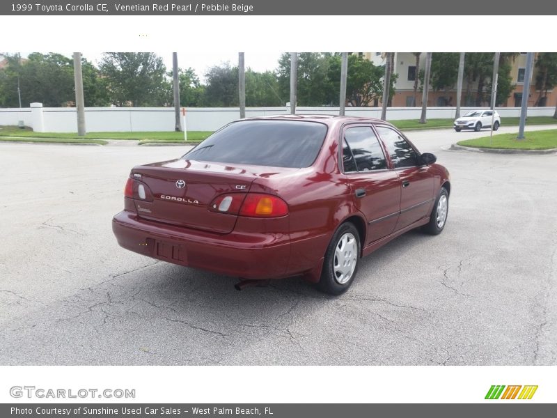 Venetian Red Pearl / Pebble Beige 1999 Toyota Corolla CE