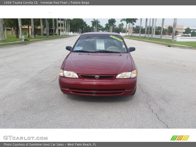 Venetian Red Pearl / Pebble Beige 1999 Toyota Corolla CE