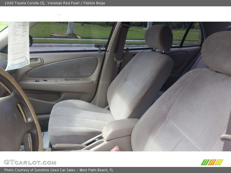 Venetian Red Pearl / Pebble Beige 1999 Toyota Corolla CE