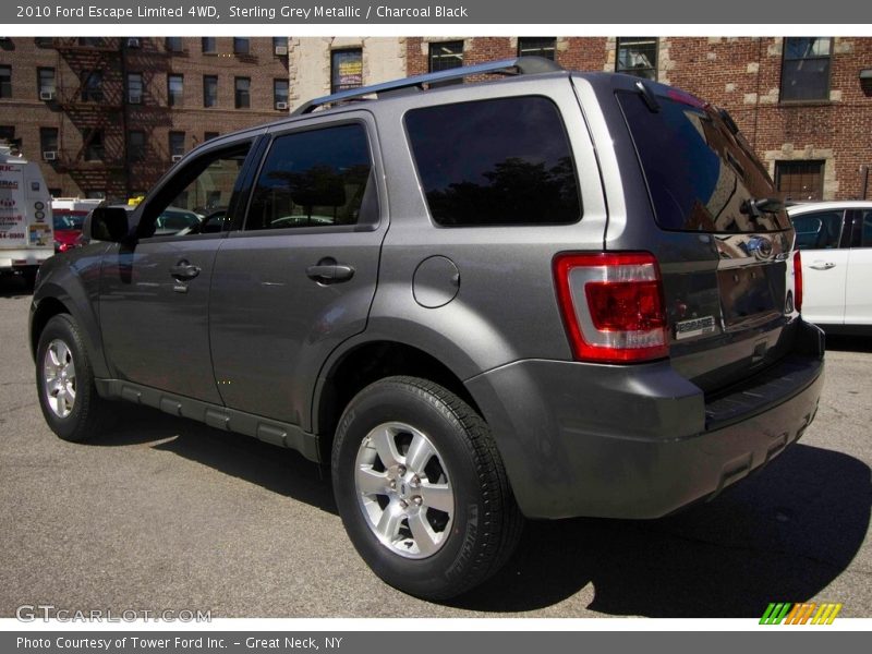 Sterling Grey Metallic / Charcoal Black 2010 Ford Escape Limited 4WD