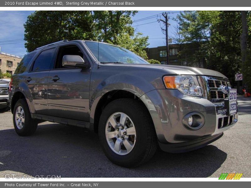 Sterling Grey Metallic / Charcoal Black 2010 Ford Escape Limited 4WD
