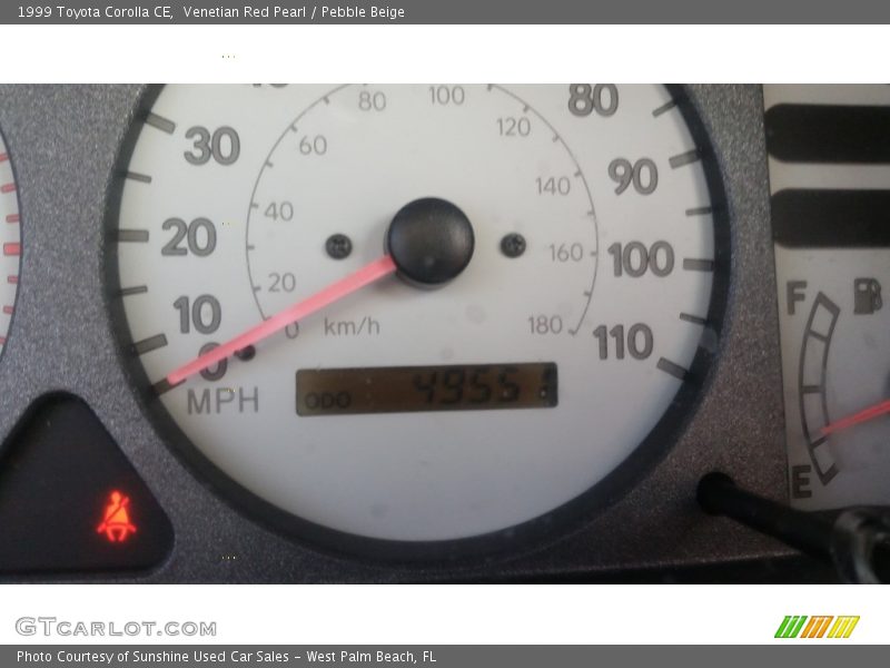 Venetian Red Pearl / Pebble Beige 1999 Toyota Corolla CE