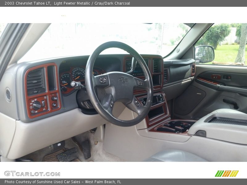 Light Pewter Metallic / Gray/Dark Charcoal 2003 Chevrolet Tahoe LT