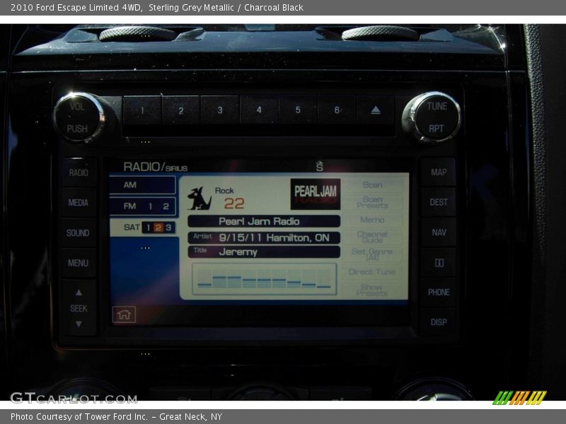 Sterling Grey Metallic / Charcoal Black 2010 Ford Escape Limited 4WD