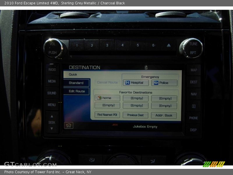 Sterling Grey Metallic / Charcoal Black 2010 Ford Escape Limited 4WD