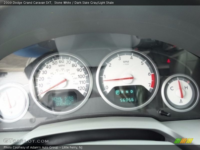 Stone White / Dark Slate Gray/Light Shale 2009 Dodge Grand Caravan SXT