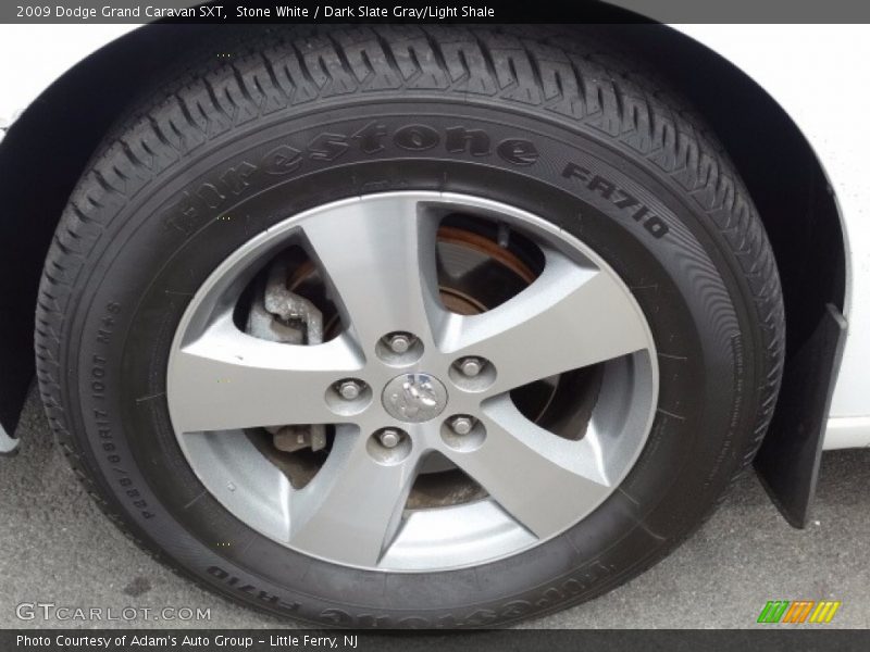 Stone White / Dark Slate Gray/Light Shale 2009 Dodge Grand Caravan SXT