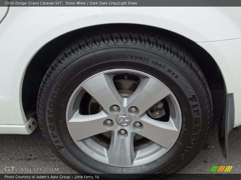 Stone White / Dark Slate Gray/Light Shale 2009 Dodge Grand Caravan SXT