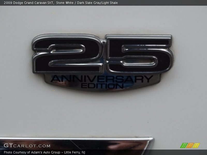 Stone White / Dark Slate Gray/Light Shale 2009 Dodge Grand Caravan SXT