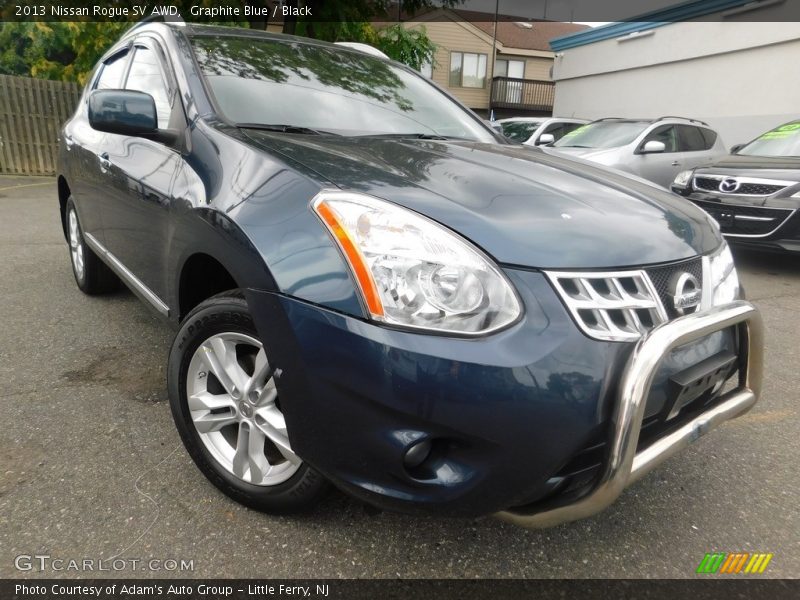 Graphite Blue / Black 2013 Nissan Rogue SV AWD