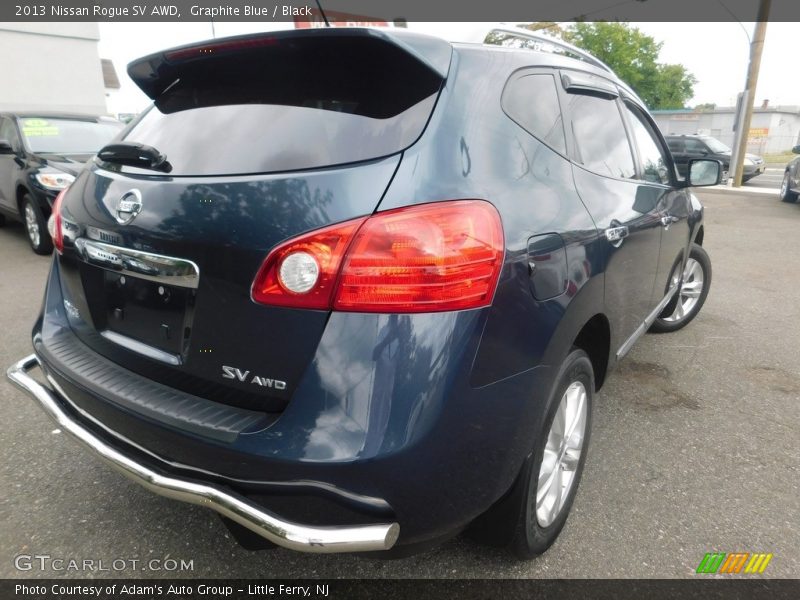 Graphite Blue / Black 2013 Nissan Rogue SV AWD