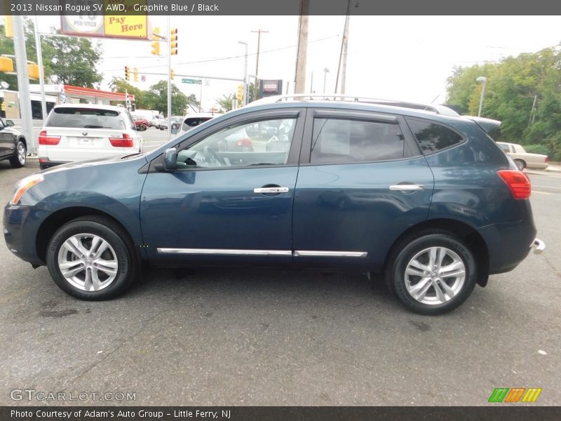 Graphite Blue / Black 2013 Nissan Rogue SV AWD