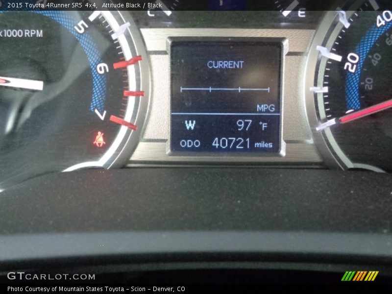 Attitude Black / Black 2015 Toyota 4Runner SR5 4x4