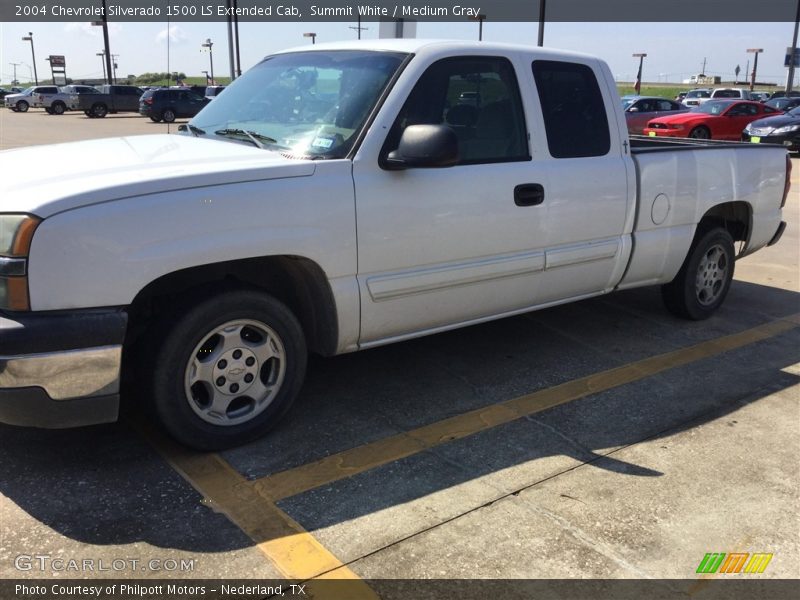 Summit White / Medium Gray 2004 Chevrolet Silverado 1500 LS Extended Cab