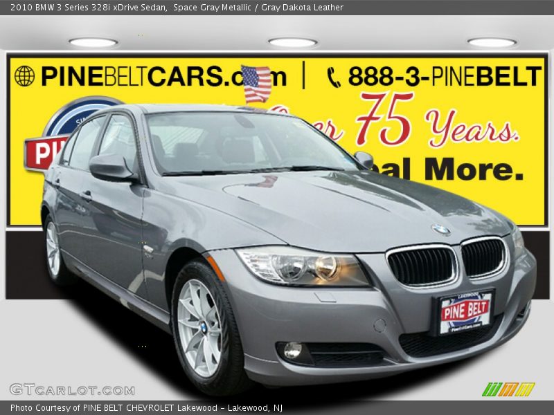 Space Gray Metallic / Gray Dakota Leather 2010 BMW 3 Series 328i xDrive Sedan