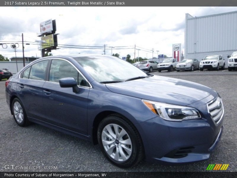 Twilight Blue Metallic / Slate Black 2017 Subaru Legacy 2.5i Premium