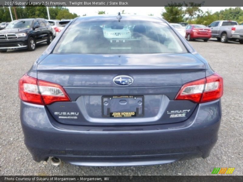 Twilight Blue Metallic / Slate Black 2017 Subaru Legacy 2.5i Premium