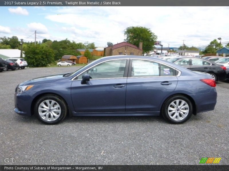 Twilight Blue Metallic / Slate Black 2017 Subaru Legacy 2.5i Premium