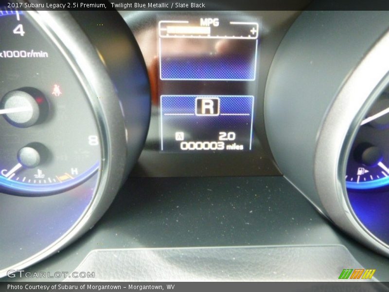 Twilight Blue Metallic / Slate Black 2017 Subaru Legacy 2.5i Premium