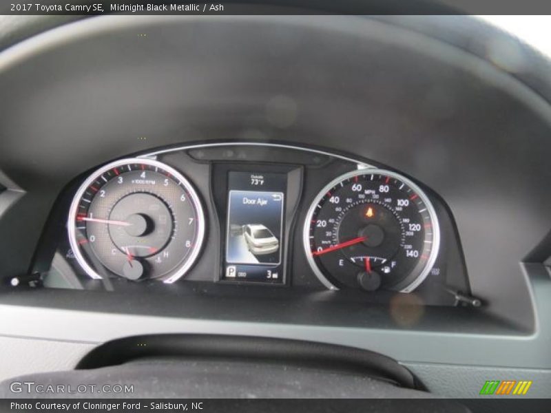 Midnight Black Metallic / Ash 2017 Toyota Camry SE