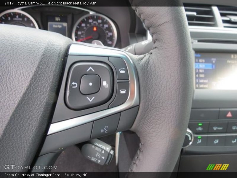 Midnight Black Metallic / Ash 2017 Toyota Camry SE