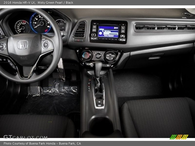 Misty Green Pearl / Black 2016 Honda HR-V LX
