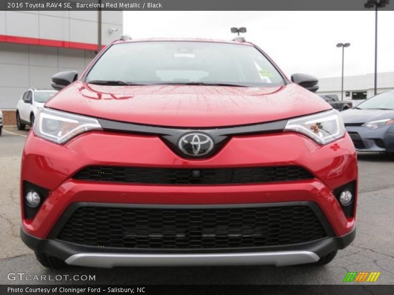 Barcelona Red Metallic / Black 2016 Toyota RAV4 SE