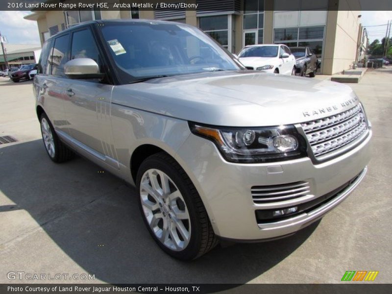 Aruba Metallic / Ebony/Ebony 2016 Land Rover Range Rover HSE
