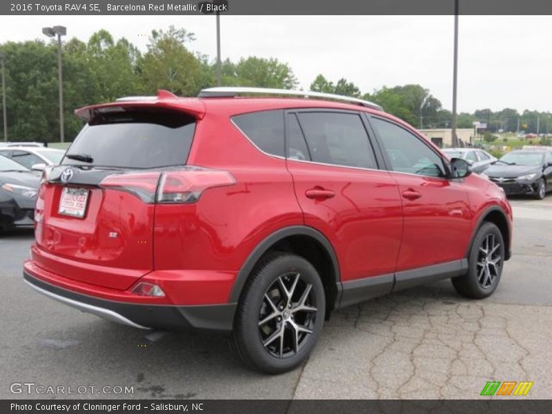 Barcelona Red Metallic / Black 2016 Toyota RAV4 SE