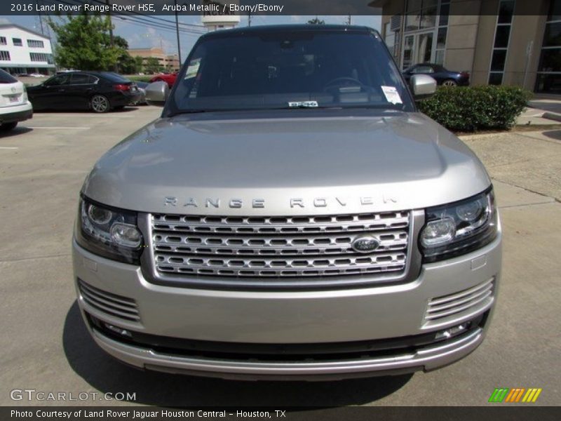 Aruba Metallic / Ebony/Ebony 2016 Land Rover Range Rover HSE